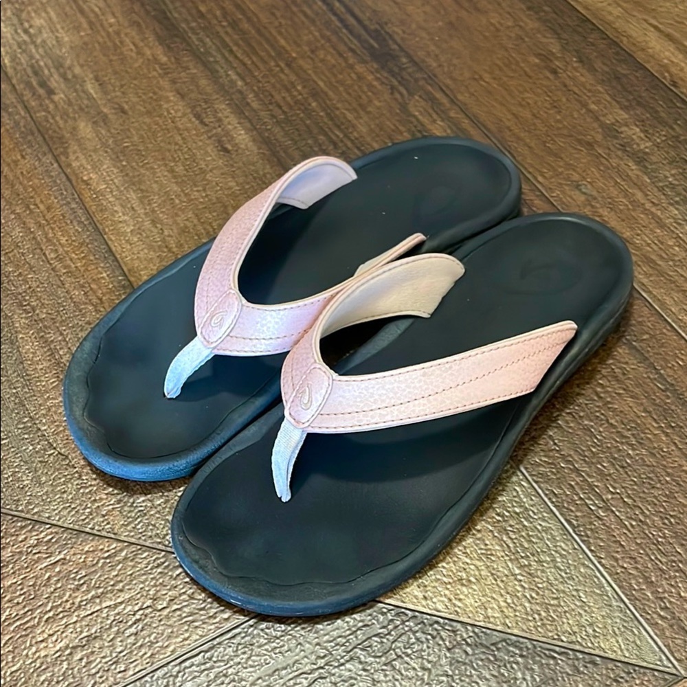 OluKai Ohana Beach Sandals Women’s 8 Kulapa Kai Petal Pink Summer Quick Dry Shoe